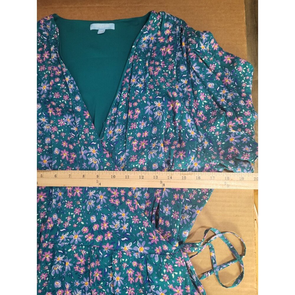 Draper James RSVP SZ XXL Flutter Floral Midi Wrap Dress Fairy Festival Country - Picture 7 of 9